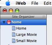 [iWeb Site Organizer]