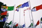 Flags at Fraser St.